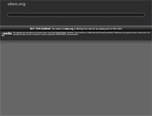 Tablet Screenshot of obee.org